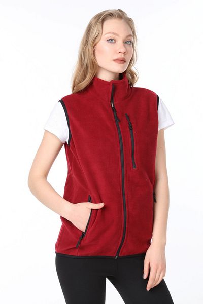 Vio Belle Women's Multi-Pocket Outdoor Fleece Vest