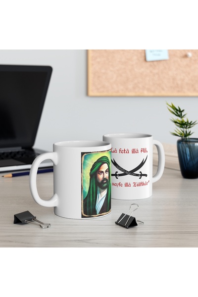 sıradışıhediyem hazreti ali baskılı kupa bardak
