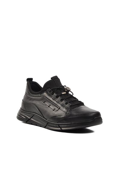 Pierre Cardin 382212 Μαύρα ανδρικά παπούτσια casual από γνήσιο δέρμα