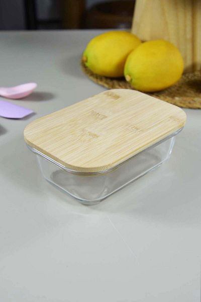 SepetçiBaba Locky Bamboo Storage Container 450 Ml
