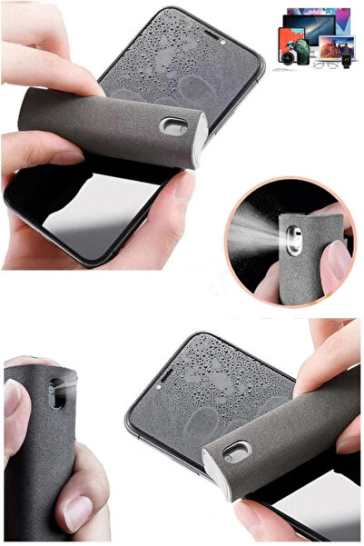 Canderel Telefon Ekran Temizleyici Sprey Şişe Ve Bez 2 Fonksiyonlu Tablet Bil...