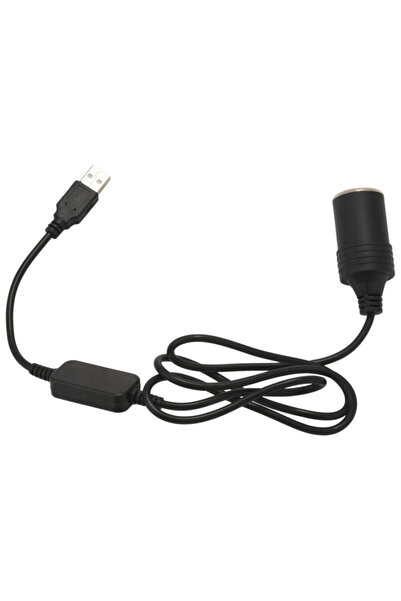 Motorobit Dişi Araç Çakmak Soketi USB Çıkışlı - 1m Kablolu