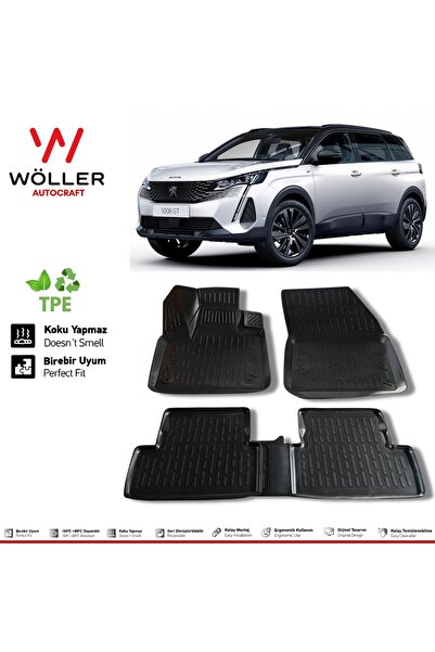 wöller Peugeot 5008 Paspas 2021 Sonrası 3d Havuzlu Wöller Paspas