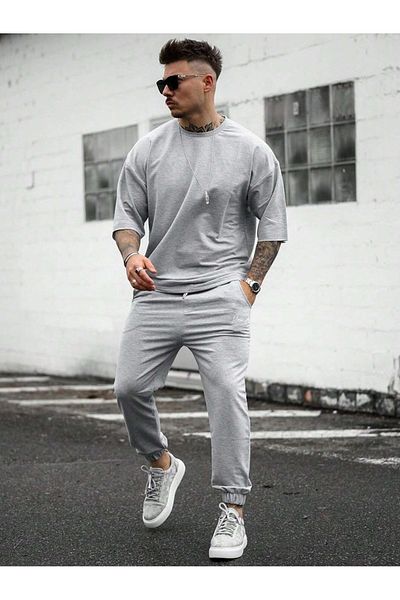 MOONBULL Pánské oversize jednoduché tričko