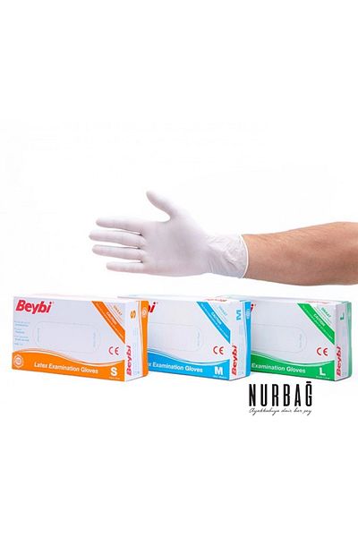NURBAĞ DOKUMA Beybi Doctor Gloves Powdered 100 Pack TI8752
