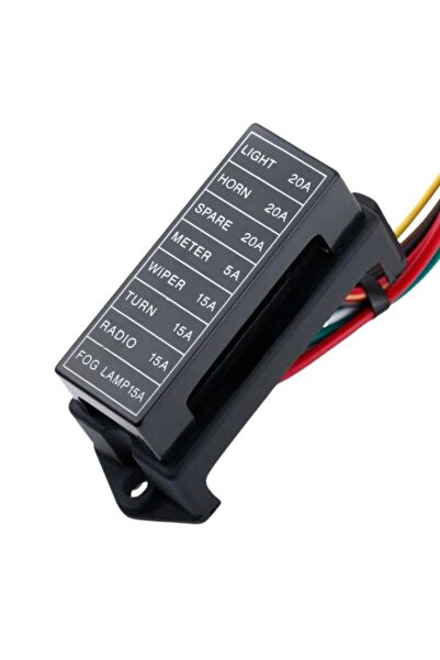 Motorobit 8 Kanal Oto Bıçak Sigorta Kutusu - Kablolu