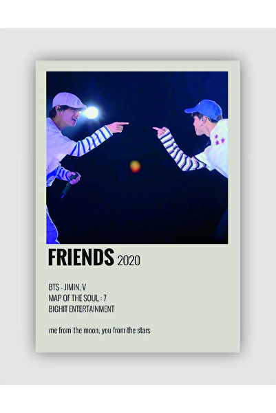 fırsatlar diyarı BTS JIMIN&V Friends K-pop Duvar Posteri - Duvar Dekoru - Kal...