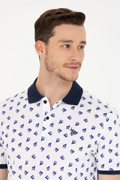 U.S. Polo Assn. Ανδρικό αθλητικό μπλουζάκι πόλο με λαιμόκοψη g081sz011.000.1744855