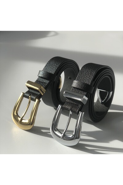 Fiori Costum 2 piese cu cataramă în punte Curea pentru pantaloni pentru femei, centură pentru jachetă, centură pentru rochie, centură pentru cămașă