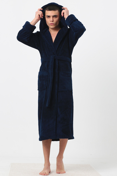 Nuşa Ανδρική ρόμπα Welsoft Thick με κουκούλα