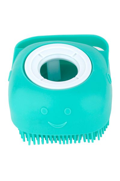 Tikatti Silicone Body Massage and Cleansing Brush with Chamber Green