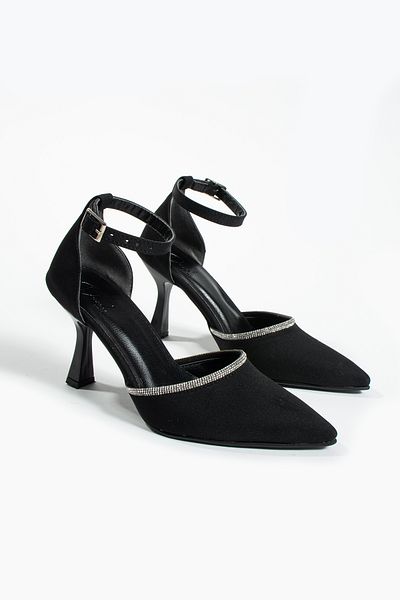DUXAL SHOES Noha Pantofi cu toc cu detaliu de piatră neagră