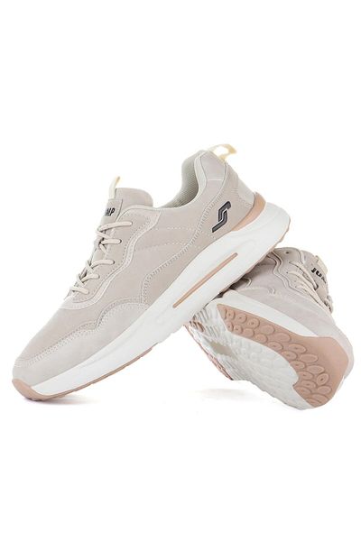 Jump 29082 Men's Beige Color Orthopedic Daily Sneaker Walking Sports Shoes