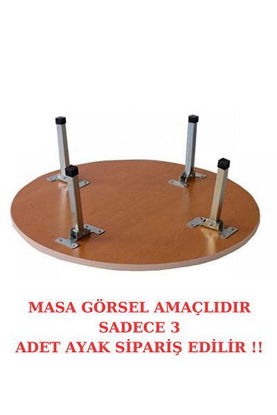 ARON (3 PCS) Metal Folding Legs Floor Table And Sink Stand 21cm Height