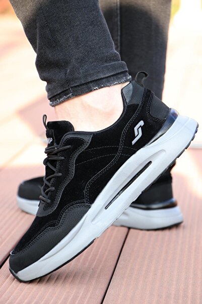 Jump 29082 Мъжки черни ортопедични ежедневни маратонки за ходене и спорт