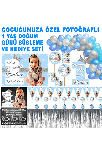 Sunligo Bir Yaş Doğum Günü Süsleme ve Hediyelik Seti (Her yaş için hazırlanma...