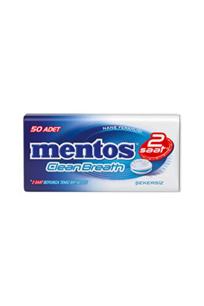 Mentos ( 2 ADET ) Mentos 2 Saat Temiz Nefes Nane Ferahlığı Tablet Şeker 35 Gr