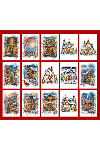 TELLGRAF مجموعة بطاقات بريدية صغيرة بموضوع المنزل (7.5x10 سم 15 قطعة)