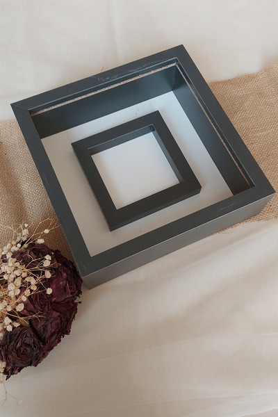 Verda Çerçeve 25x25 Cm Antrasit Fotoğraf Bölümlü Ledli Anı Çerçevesi! Yeni Tr...