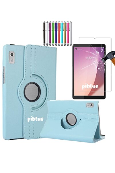 piblue متوافق مع لينوفو تاب M9 TB310FU (ZAC30136TR) موديل 360 °   مجموعة حافظ...