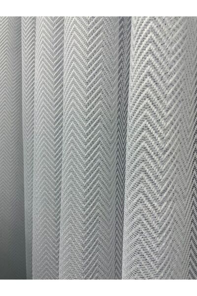 Cortibo Butterfly Knitted Pattern 1 in 2 Sparse Pleated Tulle Curtain