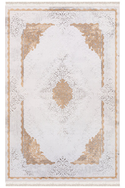 İpek Halı Blossom 13420 Bambu Halı Hardal Sarısı