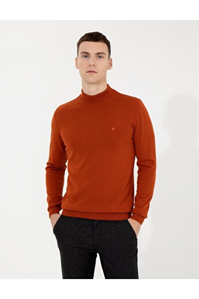 Pierre Cardin İndigo Slim Fit Yarım Balıkçı Basic Triko Kazak