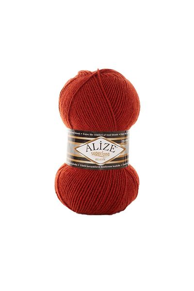Alize Superlana Classic 36 Tan Vest Cardigan Sweater Rope 25% Wool 100 Gr 280 Meters