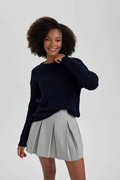 DeFacto H6905AZ/NV58 Γυναικείο πουλόβερ Defacto NAVY