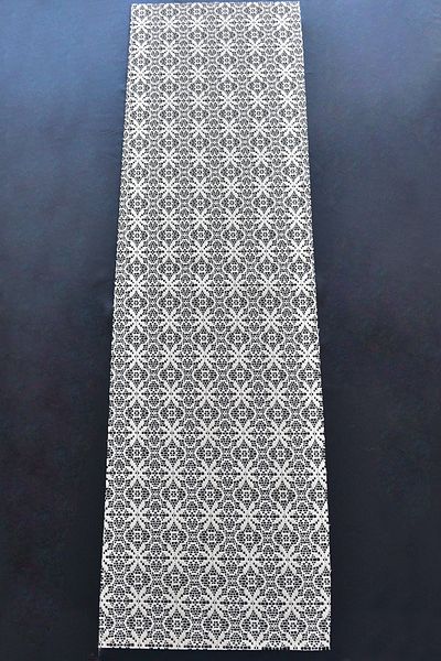 Setekshome Flower Pattern Cream Runner 40x140 εκ