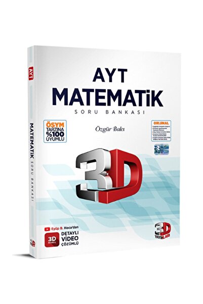 3D Yayınları Ayt 3d Matematik Soru Bankası 2023 3dyayın Lise (Güncel İçeriğe ...