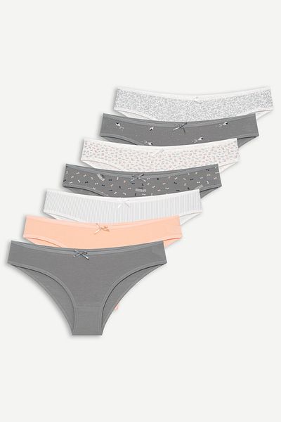 Rubina Secret ™ Chiloți din bumbac pentru femei, pachet de 7| Chiloți de damă respirabili din bumbac