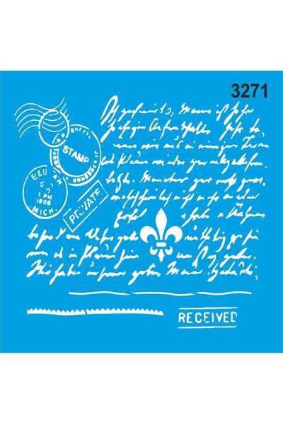 StencilSepeti رسالة - قالب رسم استنسل 40x40