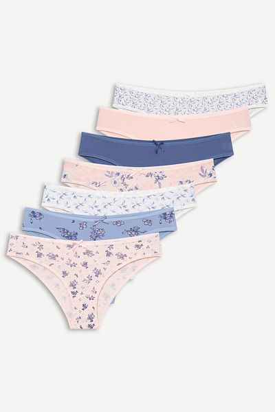 Rubina Secret ™ Chiloți din bumbac pentru femei, pachet de 7| Chiloți de damă respirabili din bumbac