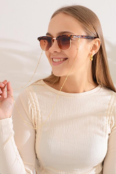 Duke Nickle Gold Beaded Glasses Chain