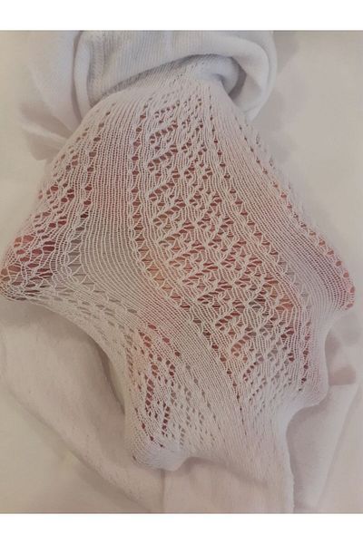 Yümese Çorap YÜMESE white mesh girl's pantyhose