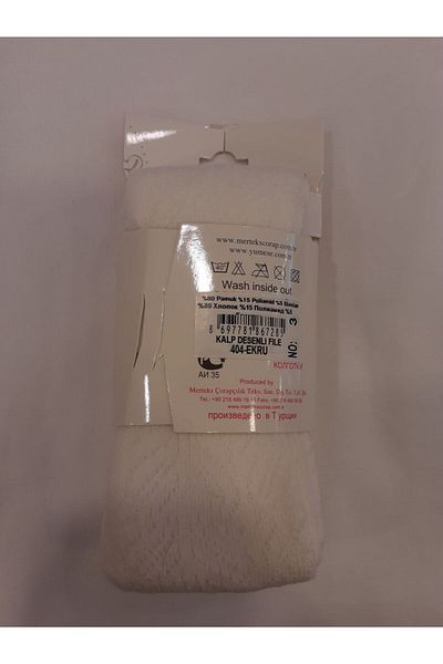 Yümese Çorap ecru mesh girl's pantyhose