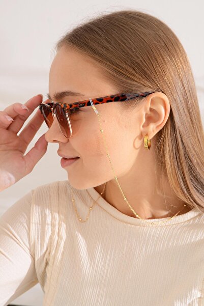 Duke Nickle Gold Beaded Glasses Chain