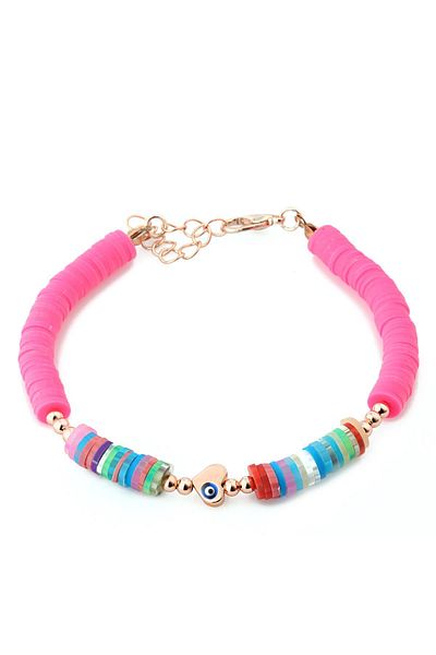 Duke Nickle Women's Cut Beaded Colorful Bracelet Dbbl3078