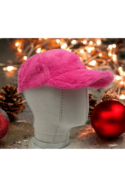 Shopiolog Women's Winter Plush Hat Cap Trendy Baseball Cap