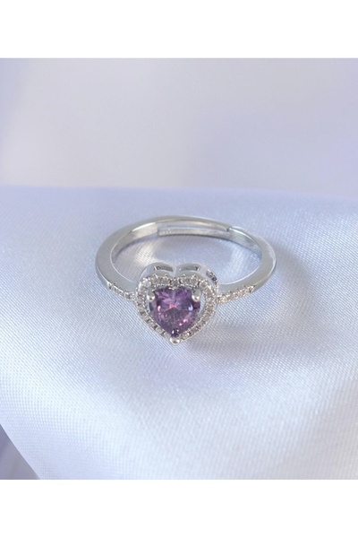 Çelik purple Pandora ring