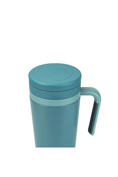 Tyeso Business Mug Vacuum Tea Brewing and Coffee Cup 500 ML Blue