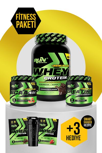 Run Nutrition Fitness Mini Pack - Whey Mini Plus Chocolate and Bcaa Watermelon Createine