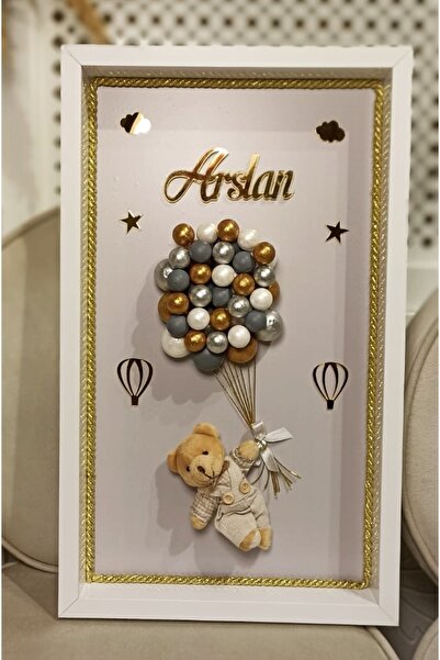 şatafat design Bebek kapı süsü uçan balon temalı