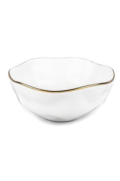 Mikasa Moor وعاء بورسلين من الذهب الأبيض مقاس 24 × 11 سم