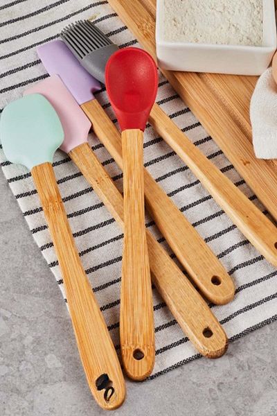 SepetçiBaba Robert 5 Piece Long Spatula Set 21 Cm