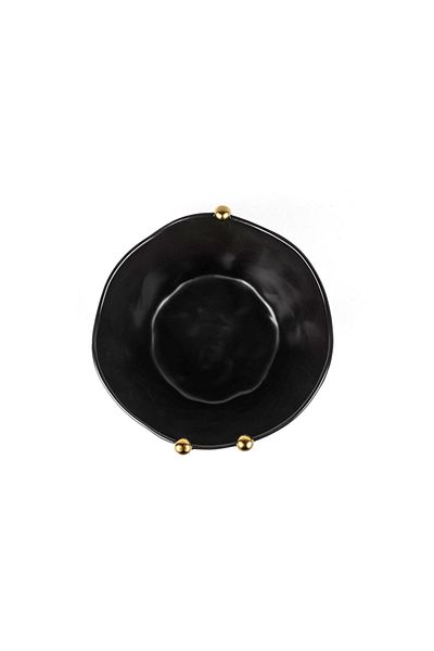 Mikasa Moor Black Gold Bulk Porcelain Bowl 19x13cm