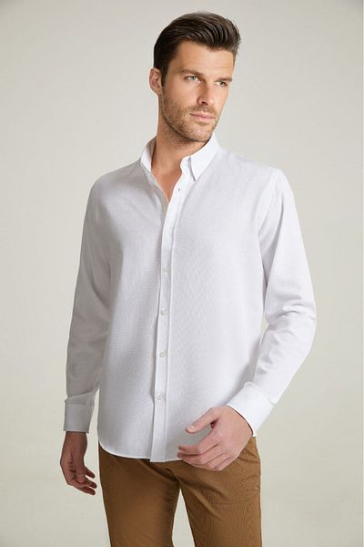 HON'S Ανδρικό πουκάμισο Oxford Slim Fit