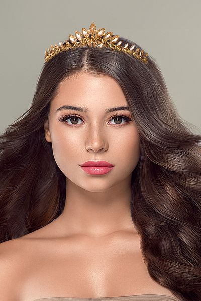 Limelia Coroana de prințesă de mireasă din piatră de cristal model Leaf - Queen Honey