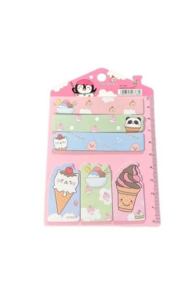 tüftürük Colorful Burned Memo Pad - Cute Shapes